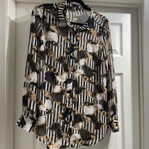 Chained Button Up Top